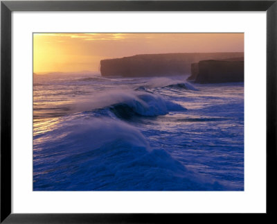 Waves Breaking Off The Coast Of The Port Campbell National Park, Australia by Rodney Hyett Pricing Limited Edition Print image