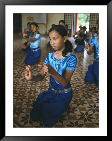 Apsara Dance, Khmer Dance School, Phnom Penh, Cambodia, Indochina, Southeast Asia by Bruno Morandi Pricing Limited Edition Print image