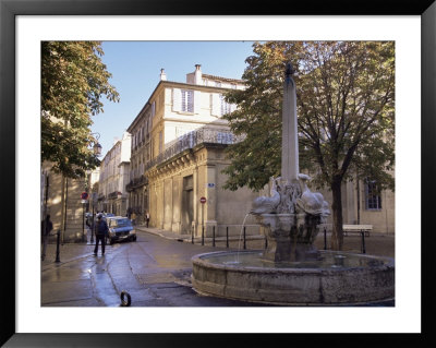 Fountain Of The Four Dolphins, Aix-En-Provence, Bouches-Du-Rhone, Provence, France by John Miller Pricing Limited Edition Print image