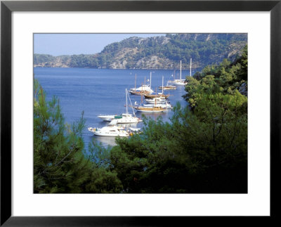 Moored Yachts And Sailboats, Fethiye Bay, Turkey by Ali Kabas Pricing Limited Edition Print image
