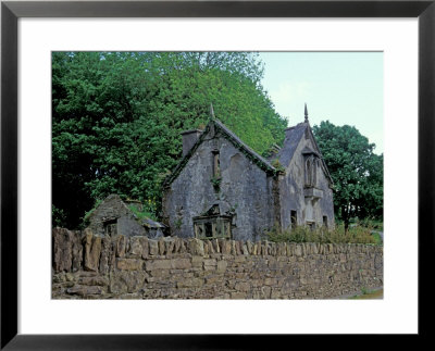 Church Ruin With Rock Wall, County Clare, Ireland by Brent Bergherm Pricing Limited Edition Print image