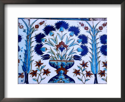 Decorative Tiles In Topkapi Palace, Istanbul, Turkey by Greg Elms Pricing Limited Edition Print image