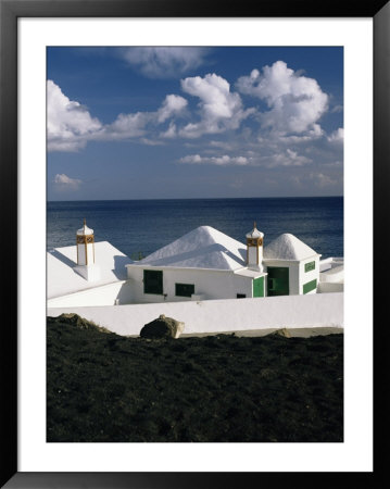 Beach Houses, Lanzarote, Canary Islands, Spain, Atlantic by G Richardson Pricing Limited Edition Print image