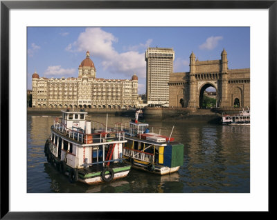 Gateway To India And The Taj Mahal Hotel, Mumbai (Bombay), India by Charles Bowman Pricing Limited Edition Print image