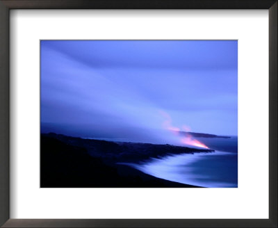 Lava Flow At Dusk, Volcanoes National Park, Hawaii, Hawaii by Holger Leue Pricing Limited Edition Print image
