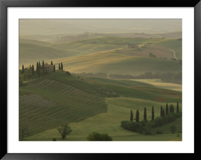 Morning View Across Val D'orcia To The Belvedere, Near San Quirico D'orcia, Tuscany, Italy by Lee Frost Pricing Limited Edition Print image