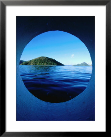 Islands Seem From Star Clipper Porthole, Tortola by Holger Leue Pricing Limited Edition Print image
