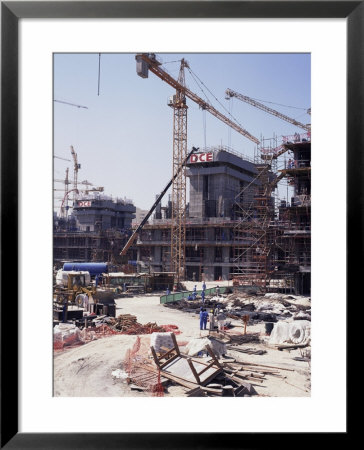 Construction, Dubai, United Arab Emirates, Middle East by David Lomax Pricing Limited Edition Print image