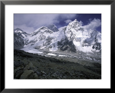 Mount Everest With Ama Dablam In The Distance, Nepal by Michael Brown Pricing Limited Edition Print image