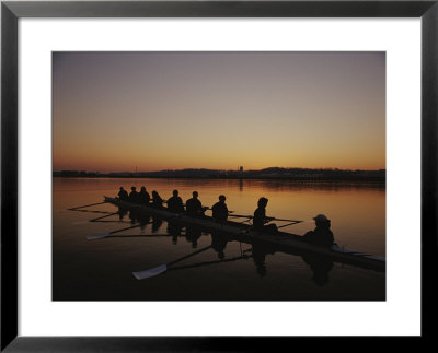 A Crew Team Prepares For Practice At Dawn by Sam Kittner Pricing Limited Edition Print image