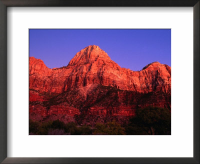 Sunset Over The Watchman, Zion National Park, Usa by John Elk Iii Pricing Limited Edition Print image