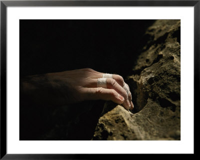 A Close View Of A Climbers Hand Utilizing A Natural Hold by Bobby Model Pricing Limited Edition Print image