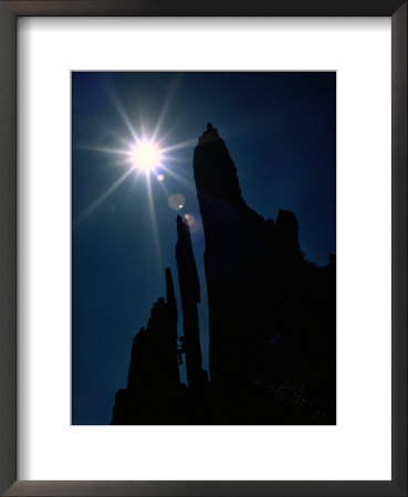 A Climber Chimneys Between Two Granite Spikes by George F. Mobley Pricing Limited Edition Print image