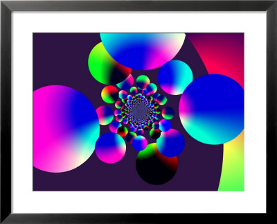 Abstract Pattern With Multi-Coloured Circles by Albert Klein Pricing Limited Edition Print image