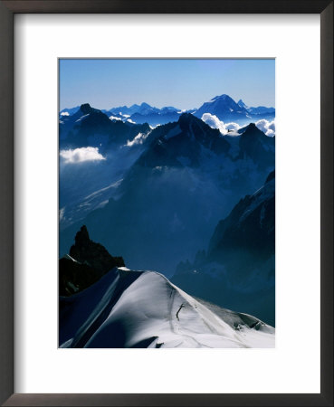 Looking Toward Matterhorn From Aiguille Du Midi, Chamonix, Rhone-Alpes, France by David Tomlinson Pricing Limited Edition Print image