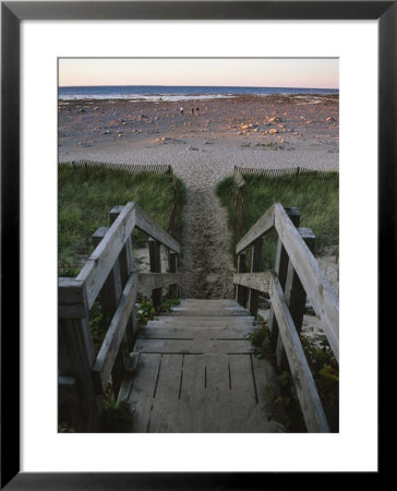 Beach At Old Mission Lighthouse, Michigan, Usa by Michael Snell Pricing Limited Edition Print image