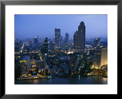 The Bangkok Skyline At Dusk by Richard Nowitz Pricing Limited Edition Print image