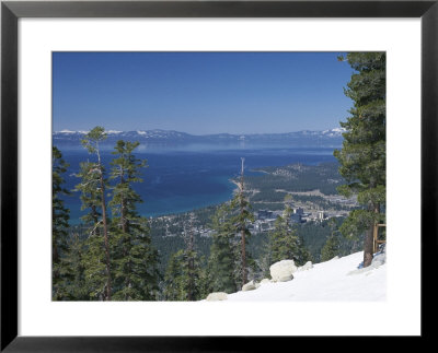 Lake Tahoe And Town On California And Nevada State Line, Usa by Adam Swaine Pricing Limited Edition Print image
