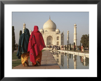 Women At Taj Mahal On River Yamuna, India by Claudia Adams Pricing Limited Edition Print image