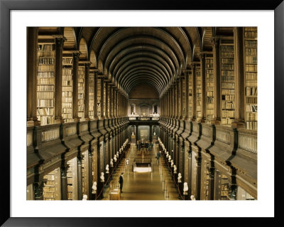 Interior Of The Library, Trinity College, Dublin, Eire (Republic Of Ireland) by Michael Short Pricing Limited Edition Print image