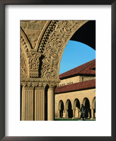Detail Of Arch In Memorial Court At Stanford University, California, Usa by Stephen Saks Pricing Limited Edition Print image