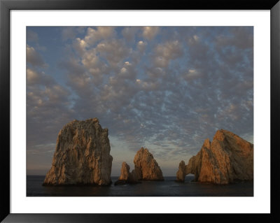 Clouds Over Friars Rock, Los Arcos, And Lands End Rock Formations by Ralph Lee Hopkins Pricing Limited Edition Print image