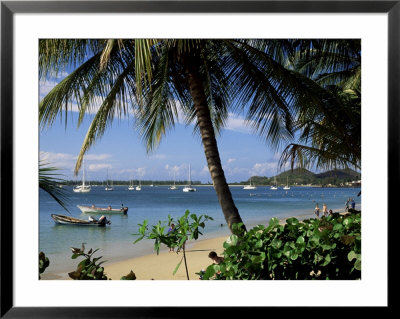 Reduit Beach, Rodney Bay, St. Lucia, Windward Islands, West Indies, Caribbean, Central America by John Miller Pricing Limited Edition Print image