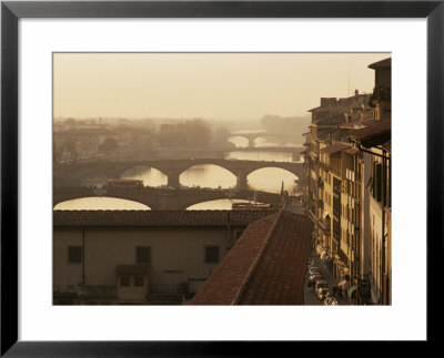Bridges Over The River Arno, Florence, Tuscany, Italy by Roy Rainford Pricing Limited Edition Print image
