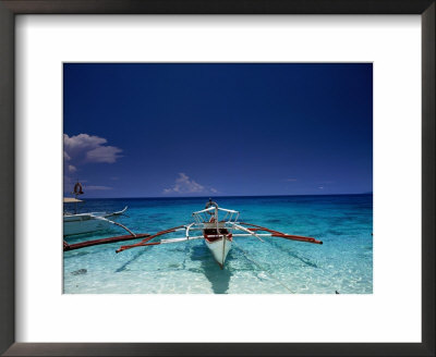 Bangka (Outrigger Boat) At White Beach, Puerto Galera, Mindoro Occidental, Philippines by John Pennock Pricing Limited Edition Print image