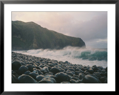 Waves Crash On A Pebble Beach by Sisse Brimberg Pricing Limited Edition Print image