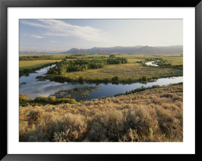 A View Of Silver Creek On A Hazy Morning by Michael Melford Pricing Limited Edition Print image