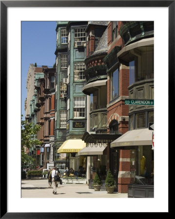 Newbury Street, Boston, Massachusetts, New England, Usa by Amanda Hall Pricing Limited Edition Print image