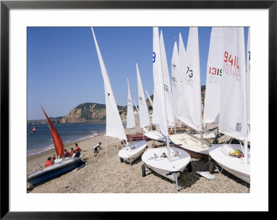 Laser Dinghies, Sidmouth, Devon, England, United Kingdom by Cyndy Black Pricing Limited Edition Print image