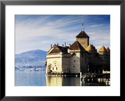 Chateau De Chillon On Lake Geneva, Chillon, Vaud, Switzerland by Witold Skrypczak Pricing Limited Edition Print image