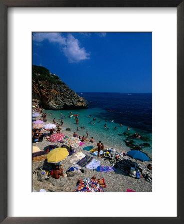 Beach Of Riserva Naturale Dello Zingaro, Scopello, Sicily, Italy by Roberto Gerometta Pricing Limited Edition Print image