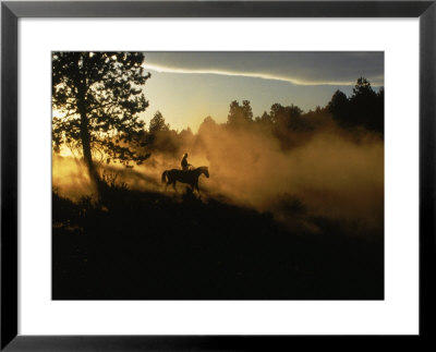 Colorful Rider With Lasso by Michele Burgess Pricing Limited Edition Print image