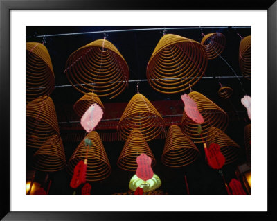 Incense Coils Hanging In Man Mo Temple, Hong Kong by Richard I'anson Pricing Limited Edition Print image