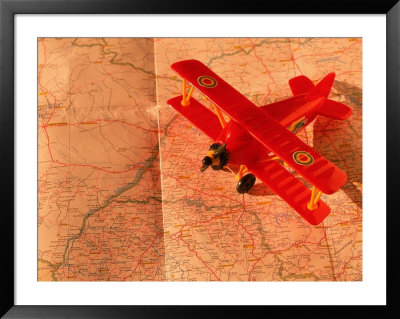 Map And Red Plane by Silvestre Machado Pricing Limited Edition Print image