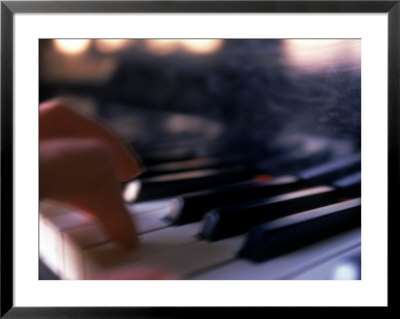 Close-Up Of Hand Playing The Piano by Randy Taylor Pricing Limited Edition Print image