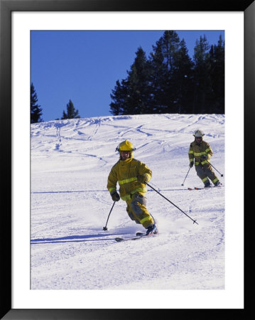 Firemen Telemark Skiing, Co by Tom Stillo Pricing Limited Edition Print image