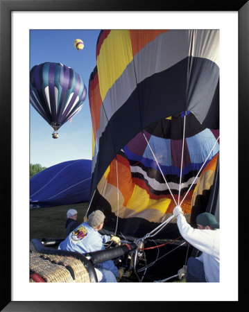 Inflating Hot Air Balloons, Walla Walla, Washington, Usa by William Sutton Pricing Limited Edition Print image