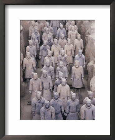 Some Of The Six Thousand Statues In The Army Of Terracotta Warriors, Shaanxi Province, China by Gavin Hellier Pricing Limited Edition Print image