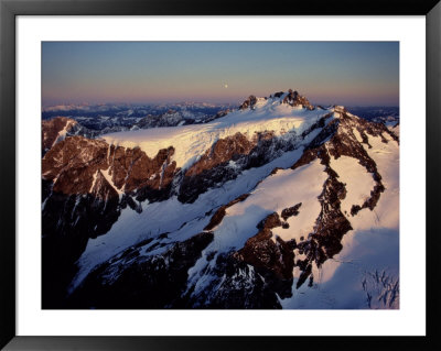 Sunset Over Snow-Covered, 7,965-Foot-High Mount Olympus by James P. Blair Pricing Limited Edition Print image