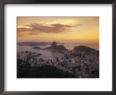 Elevated View Of Rio De Janeiro And Sugar Loaf Mountain by Richard Nowitz Pricing Limited Edition Print image