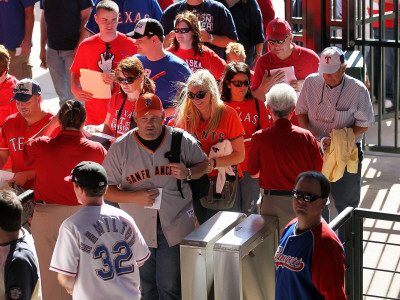 San Francisco Giants V Texas Rangers, Game 3 by Stephen Dunn Pricing Limited Edition Print image