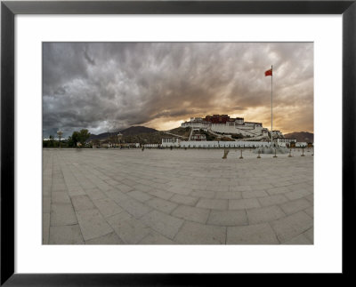 Panorama Of Dramatic Evening Sky Over The Potala Palace, Tibet by Don Smith Pricing Limited Edition Print image