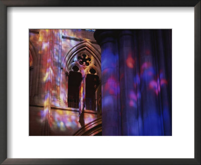 Rich Colors Projected From Stained Glass Windows Onto Walls by Stephen St. John Pricing Limited Edition Print image