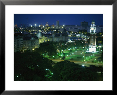 View Of Buenos Aires And The Tower Of The Englishmen At Night by Pablo Corral Vega Pricing Limited Edition Print image