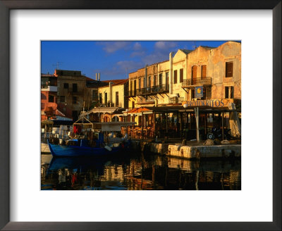 Venetian Buildings Make Up Rethymno Harbour, Rethymno, Crete, Greece by Glenn Beanland Pricing Limited Edition Print image