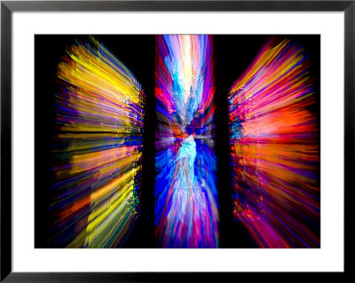 Stained Glass Windows Give Abstract Colors To A Motion Photo, Washington, D.C. by Stephen St. John Pricing Limited Edition Print image